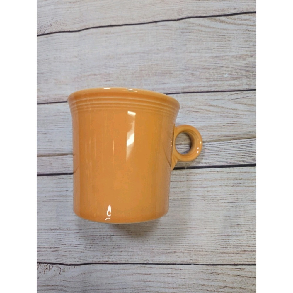 Fiestaware Ring Handle Coffee Cup Tangerine Orange Homer Laughin HLC Fiesta